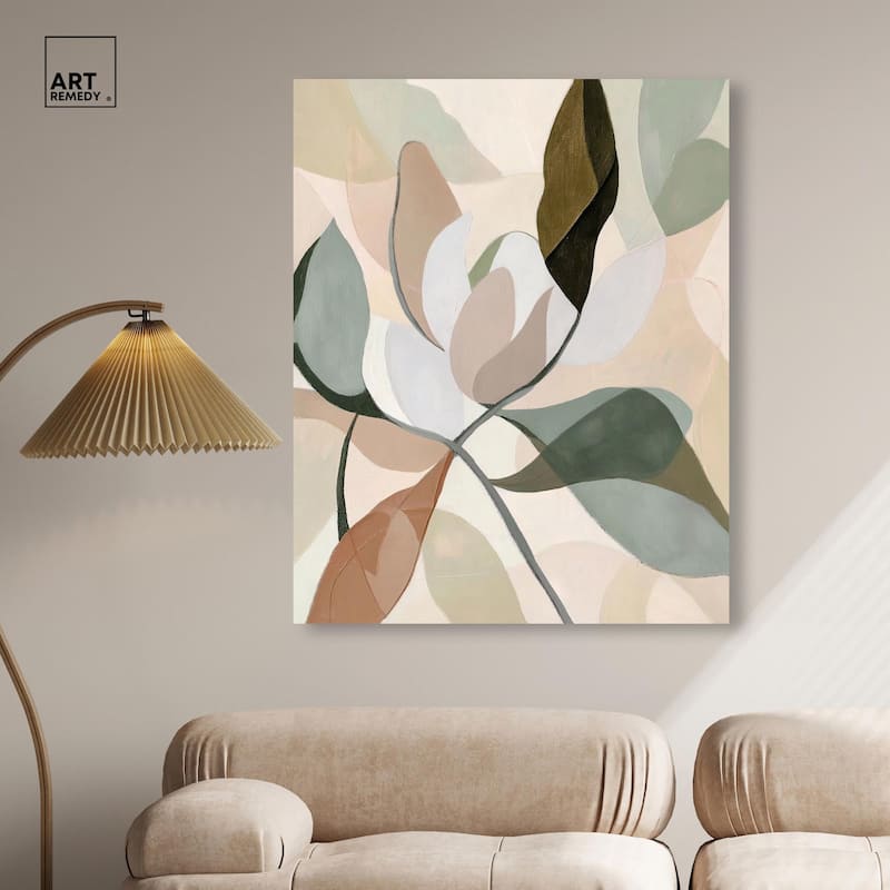 Leaf Prints II Canvas by Art Remedy, Gallery Wrapped