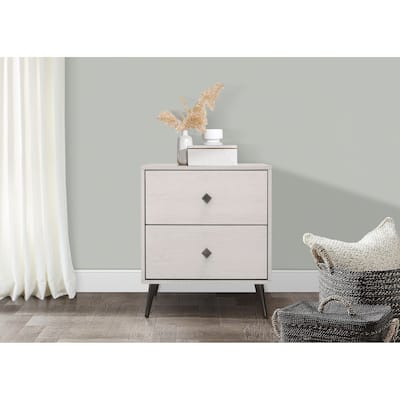 Clayfell Lattice 2 Drawer Nightstand