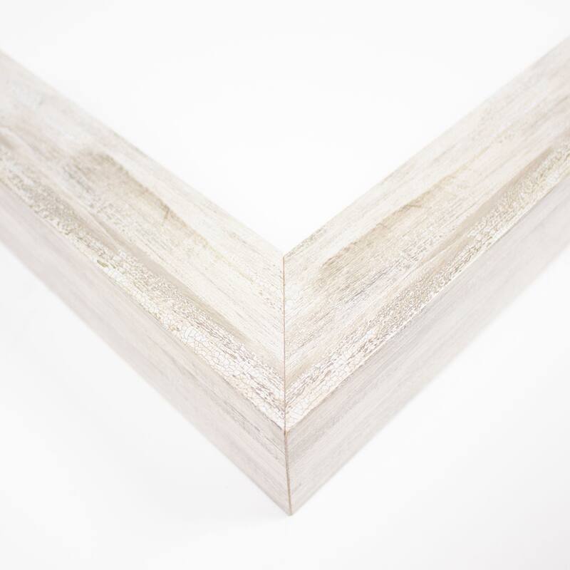 21x19 Frame Silver Solid Wood Picture Frame Width 1.3125 Inches | Interior Frame Depth 0.5 Inches