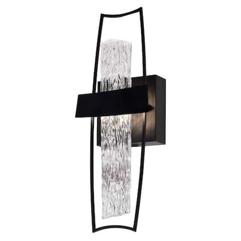 Guadiana 5-in LED Black Wall Sconce