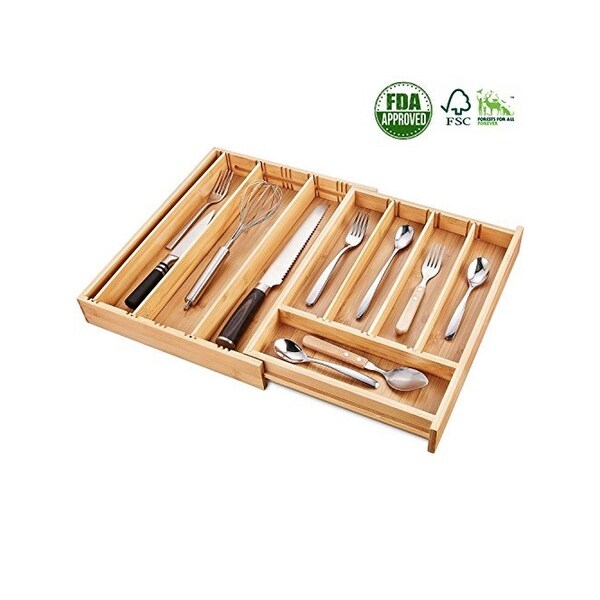 Kitchen Drawer Organizer Trays India Liances Tips And Bamboo Expandable Drawer Organizer Kitchen Toolbox Storage Adjule