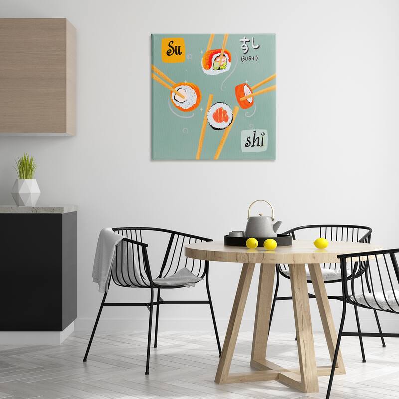 Stupell Tasty Sushi Party Gathering Canvas Wall Art Design By Juliet Rose Philips