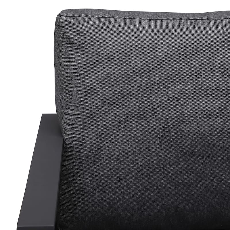 Cadora Teak Patio Sofa 3-seater 99.2" with Custom Cover - N/A