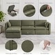 preview thumbnail 147 of 179, Mia Oversized Modular Sectional Fabric Sofa