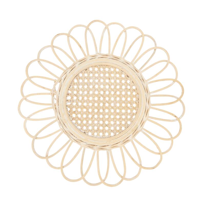 Spiral Loops Rattan Placemat (Set of 4) - 15"x15"