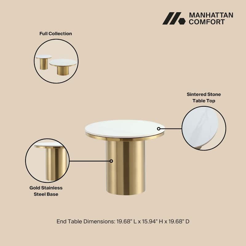 Manhattan Comfort Glenn Modern End Table