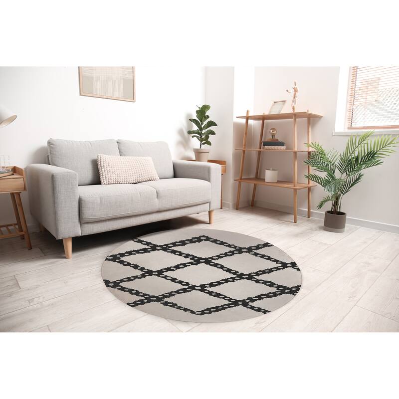 TRELLIS HARLEQUIN IVORY Area Rug By Kavka Designs Bed Bath & Beyond