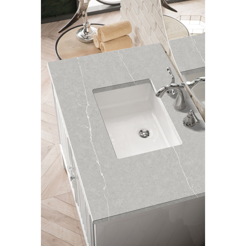 James Martin Vanities Athens 36" Single Vanity Cabinet, Glossy White