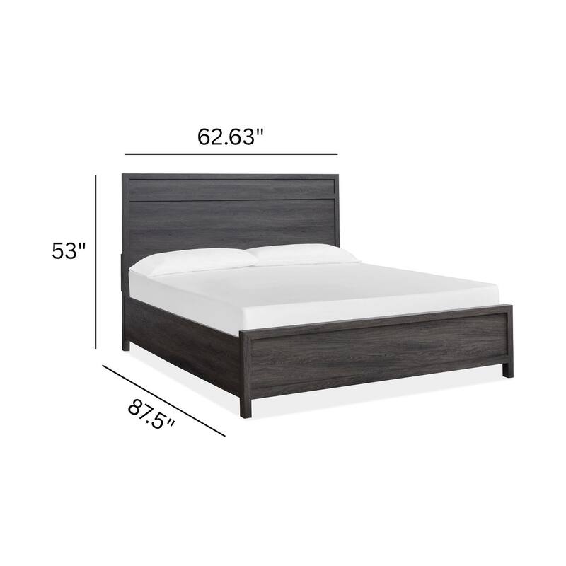 Magnussen Home Merrifield Raisin Black Panel Bed