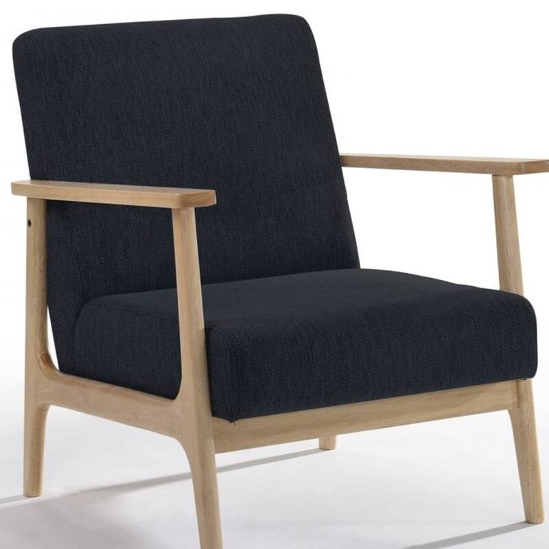 31 Inch Upholstered Armchair with Solid Wood Frame - 27.2” x 29.9” x 28.3”