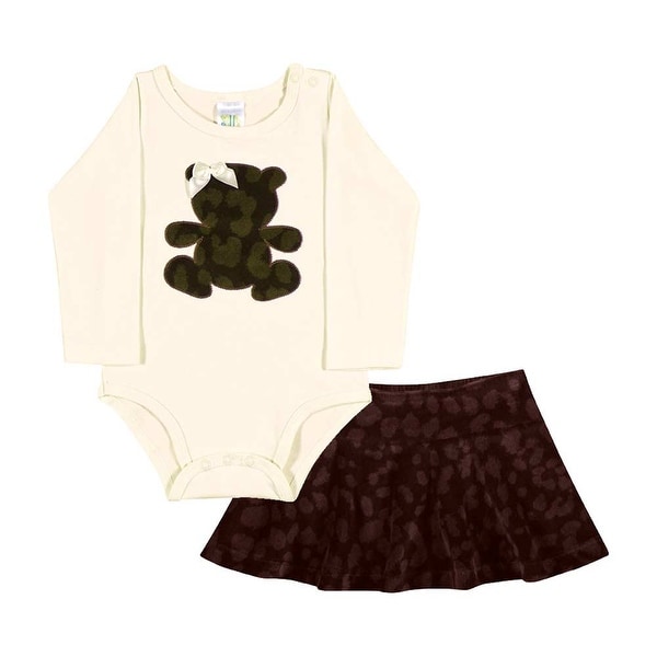 Baby Girl Outfit Bodysuit and Skirt Set Newborn Infant Pulla Bulla 6-12 Months