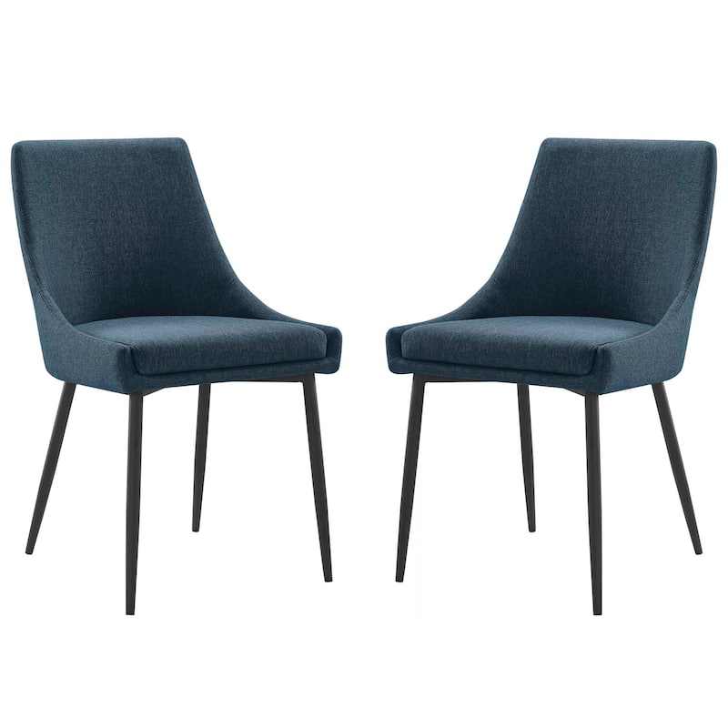 Viscount Upholstered Fabric Dining Chairs - Set of 2