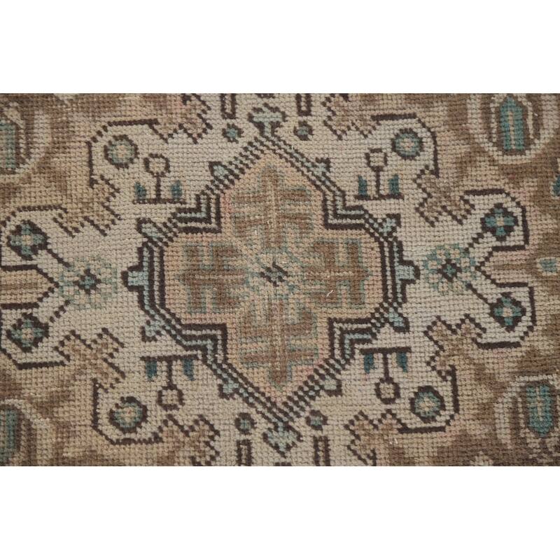 Hand Knotted Oriental 100% Wool Carpet Traditional Medallion Pink Tabriz Area Rug - 9' 5'' X 6' 5''