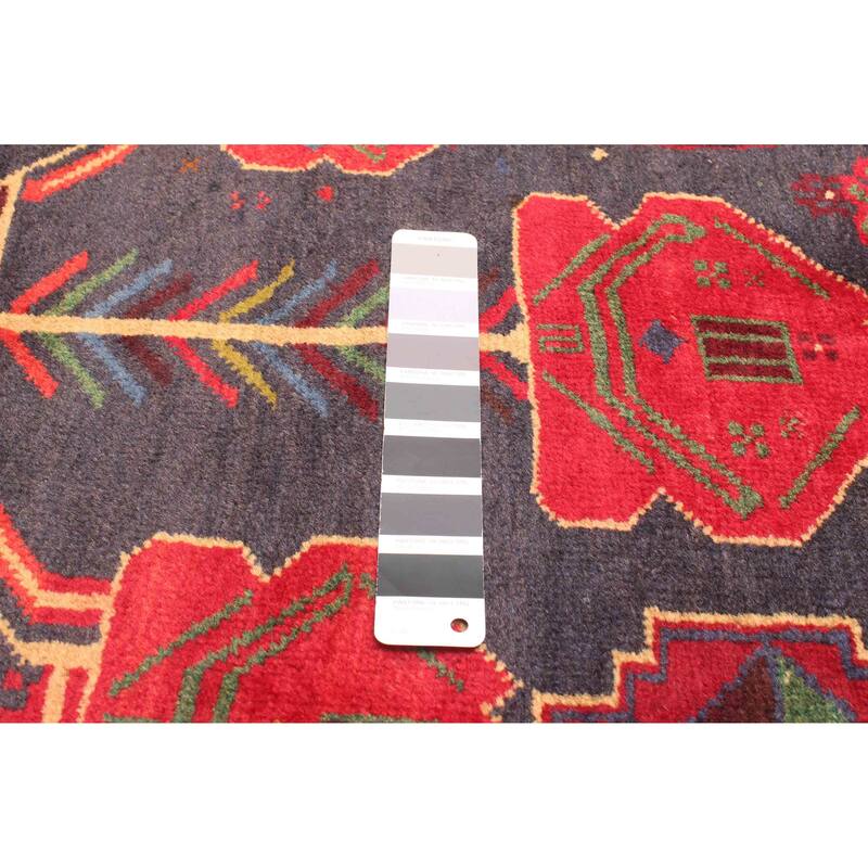 ECARPETGALLERY Hand-knotted Teimani Dark Grey Wool Rug - 3'6 x 6'3