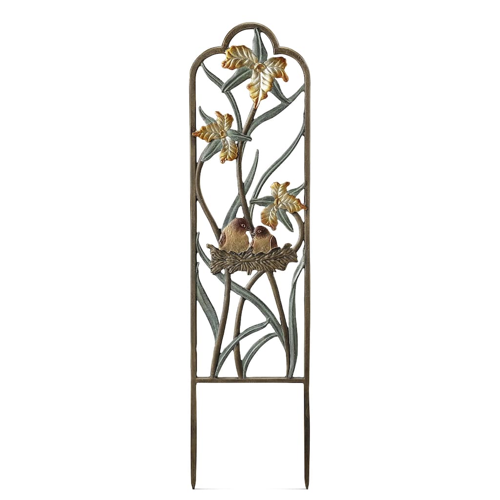 Spi Narrow Lovebirds In Nest Trellis 33" X 8.5" X .5" 2.5 Lbs.