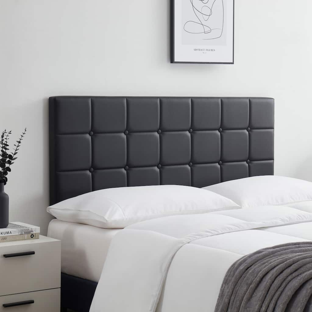 Empyrean Button Tufted Upholstered Adjustable Headboard