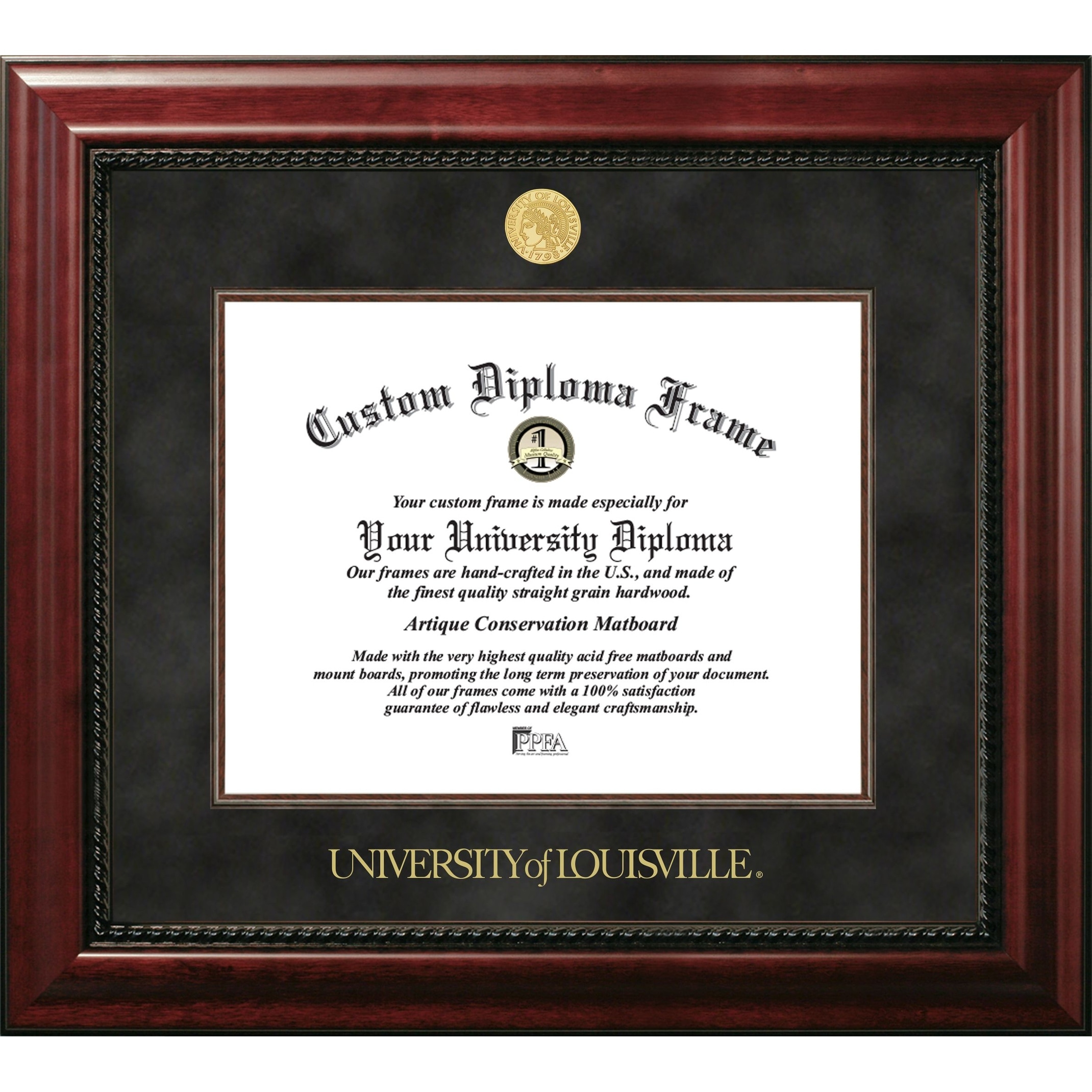 University of Louisville Executive Diploma Frame