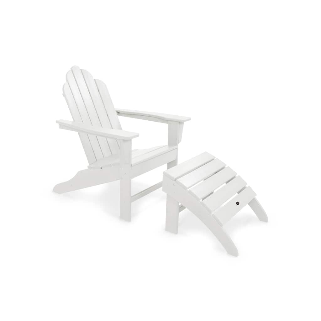 POLYWOOD Long Island Adirondack Chair 2-Piece Set
