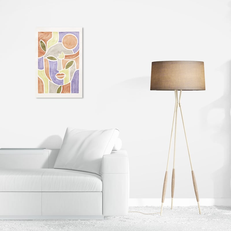 Wynwood Studio Canvas Abstract Beauty in the Flora Purple and Modern & Contemporary Wall Art Canvas Print - 24 x 16