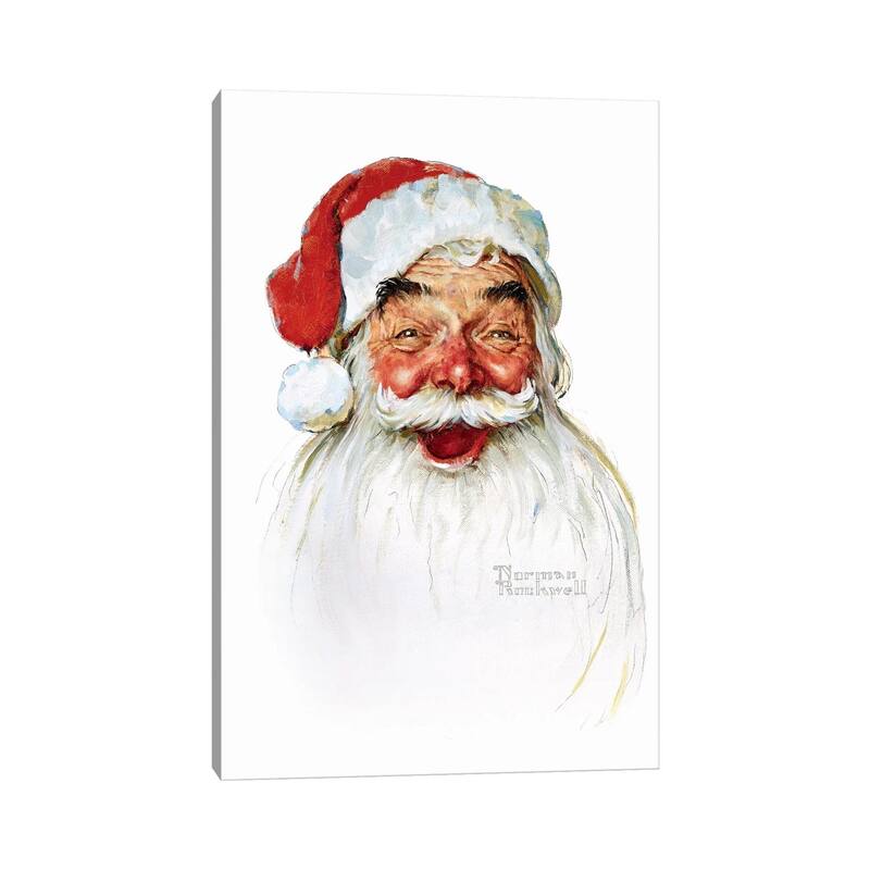 iCanvas "Santa Claus" by Norman Rockwell Canvas Print