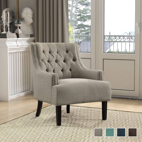 Lorenzi Upholstered Button-tufted Accent Chair
