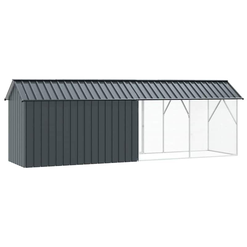 vidaXL Bird Cage Anthracite Galvanized steel