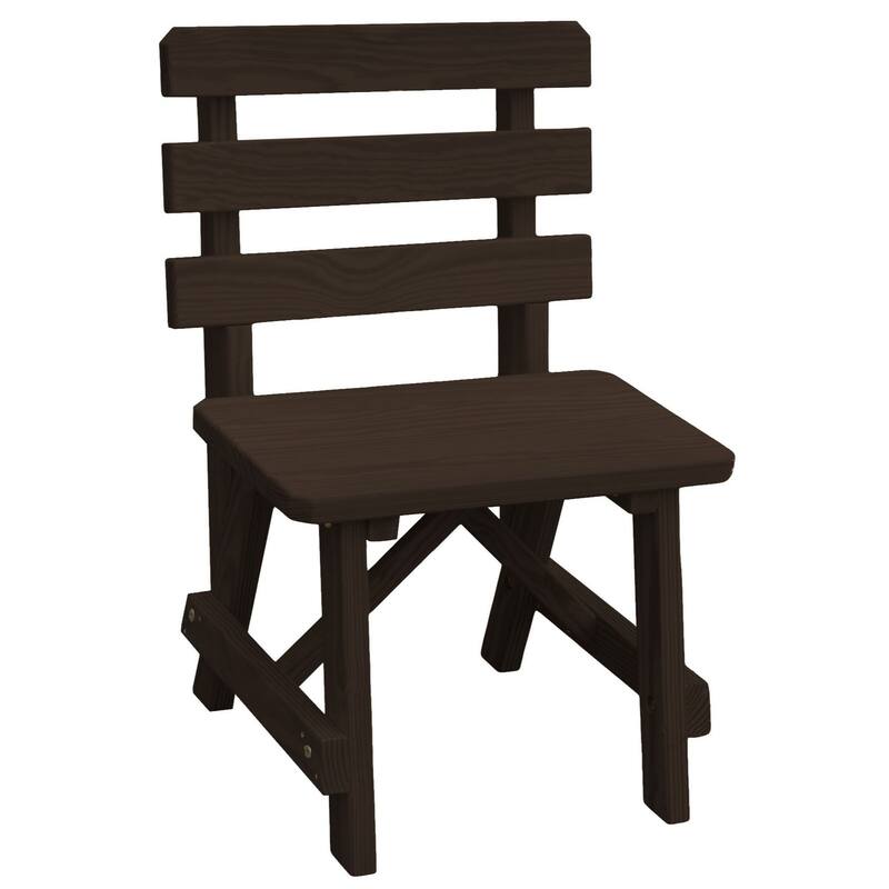 Pine 2' Traditional Backed Bench