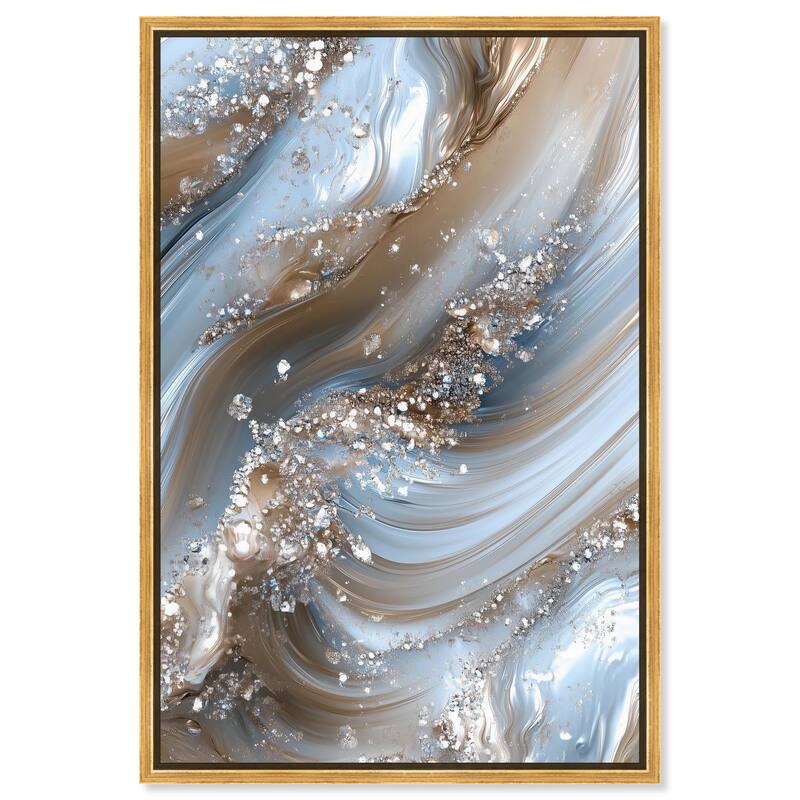 Crystal Ice Storm Canvas by Art Remedy - Gold - 10" x 15"