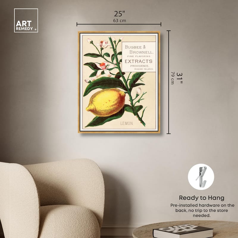 Lemon Canvas by Art Remedy