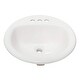 preview thumbnail 2 of 2, Fine Fixtures Ceramic 20.5-inch Drop-in Self Rimming Bathroom Sink