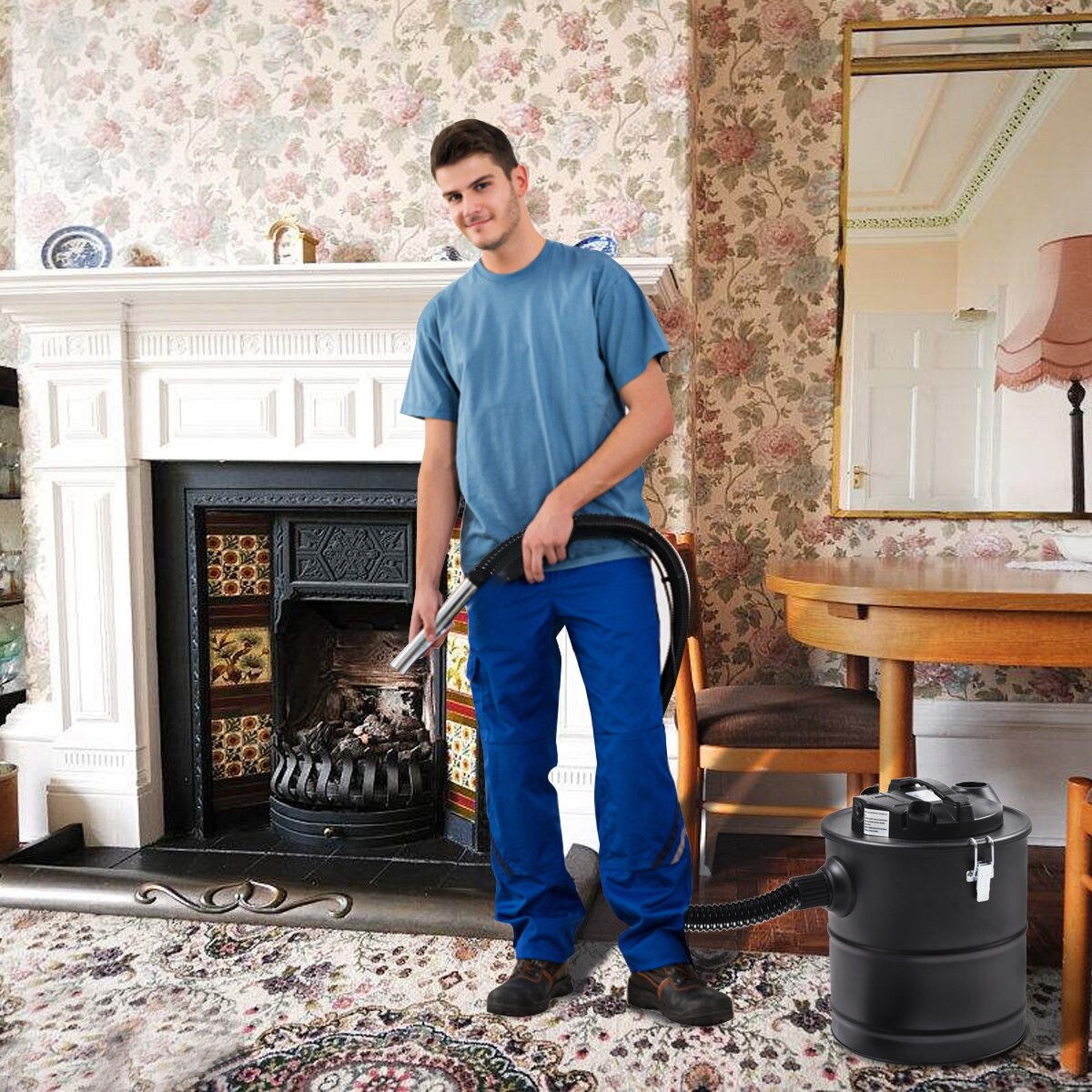 Shop Costway 5 3 Gallon 1000w Ash Vacuum Cleaner For Fireplaces