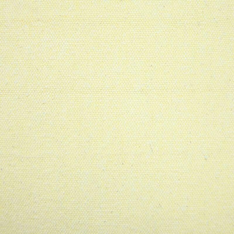 Handwoven Flanged Border Square Throw Pillow - 18" - Pale Yellow