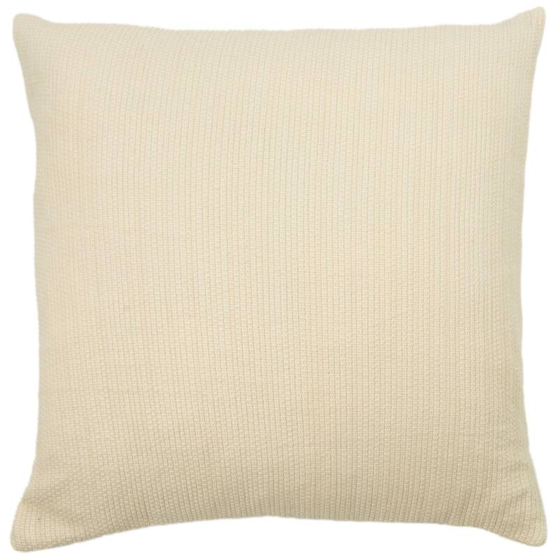 Rizzy Home Ribbed Textured Solid Throw Pillow