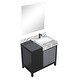 preview thumbnail 112 of 157, Lexora Zilara Bathroom Vanity Complete Set in Black and Grey with Faucet