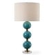 preview thumbnail 1 of 6, Uttermost Palawan Blue Glaze Table Lamp - 31.25" H X 17" W X 17" D