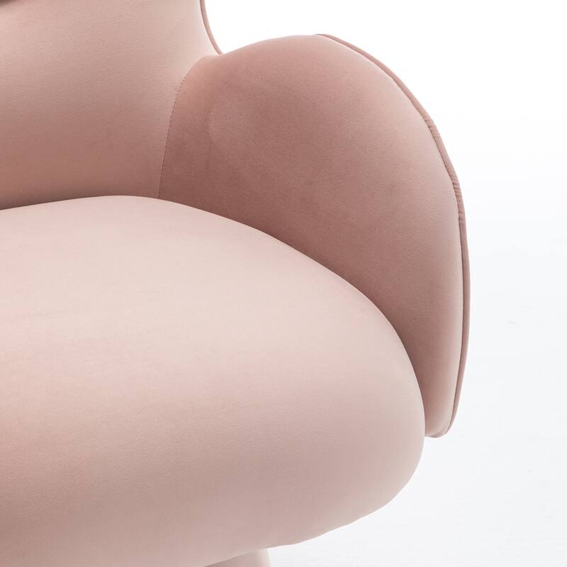 SEYNAR Modern Glam Velvet 360 Degree Swivel Armchair Set of 2