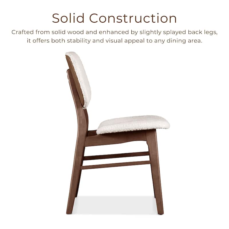 Furniture of America Beau II Mid-century Walnut 7-Piece Dining Table Set
