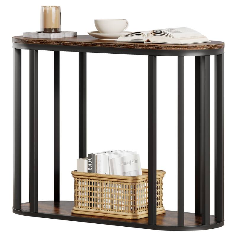 Side Table Nightstand with Shlef, End Table with Storage, Bedside Table for Living Room, Bedroom