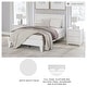 preview thumbnail 3 of 32, Signature Design by Ashley Hallityn White Panel Platform Bed