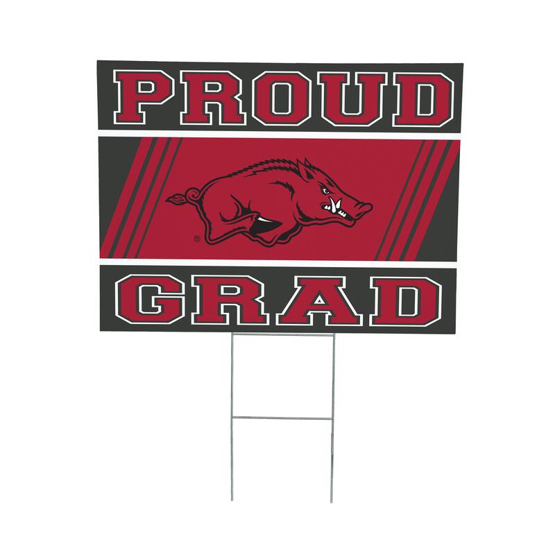 University of Arkansas 24" x 18" Graduation Coroplast Outdoor Yard Sign