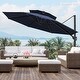 preview thumbnail 24 of 34, 11.5-foot Outdoor Round Cantilever Umbrella