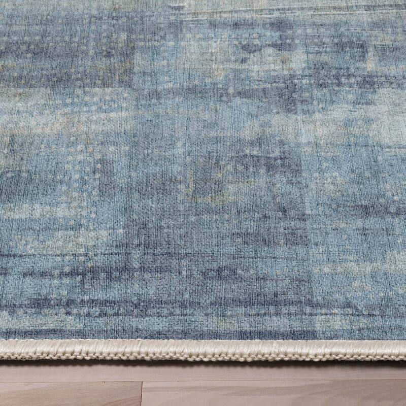 Well Woven Abstract Toronto Modern Brushstroke Flat-Weave Area Rug