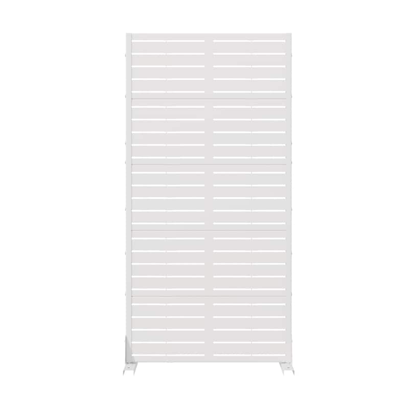 72in Dovelina Outdoor Freestanding Metal Privacy Screen Decorative Garden Fence