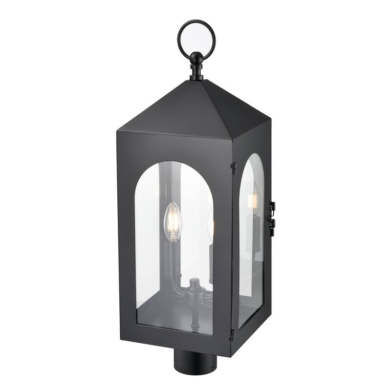 Millennium Lighting Bratton 2 Light Outdoor Post Lantern in Powder Coat Black