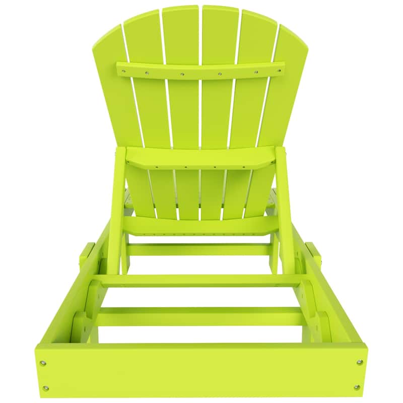 Altura Armless Poly Eco-Friendly All Weather Reclining Chaise Lounge (Set of 2)