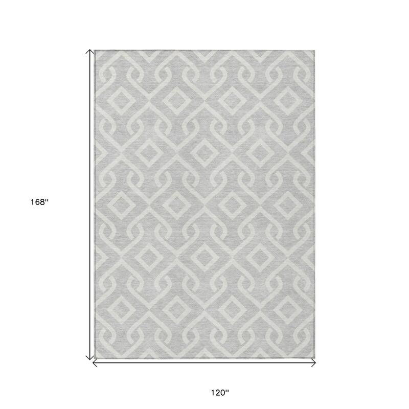 HomeRoots Geometric Transitional Rectangle Outdoor Rug