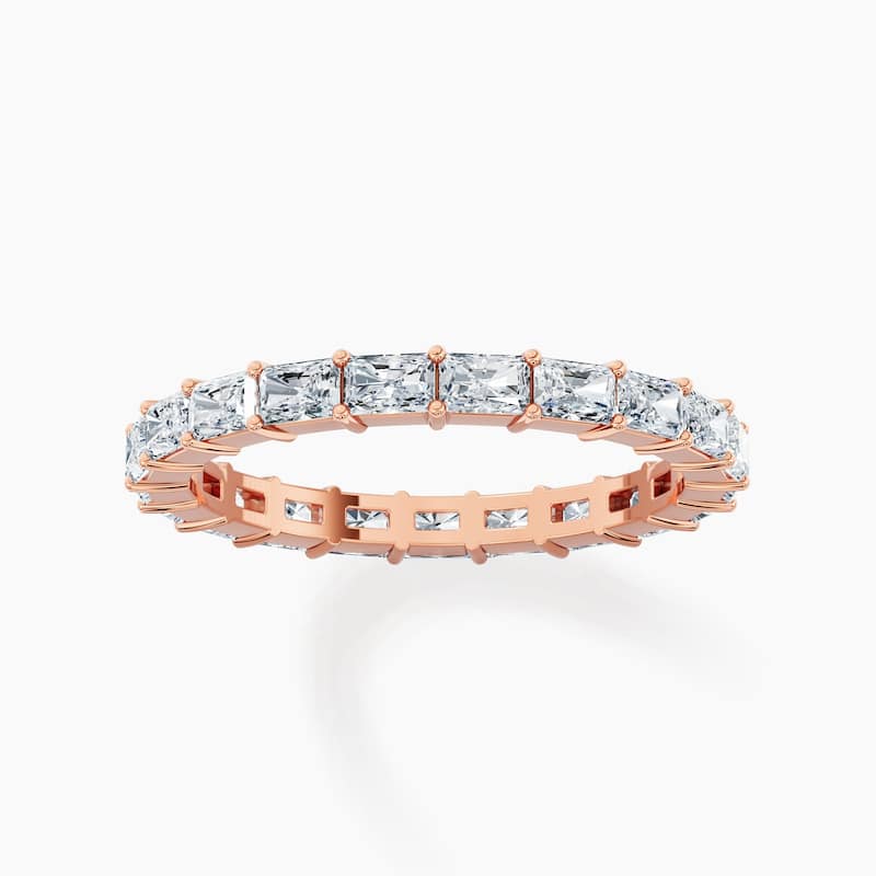 Auriya 14k Gold Radiant East-West Lab Grown Diamond Eternity Band 2.10 - 8.25 ct. tw. (F-G, VS)