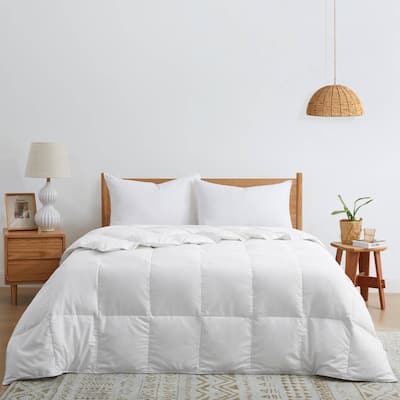 All Season & Lightweight Ultra Soft 360 TC White Goose Down Duvet Comforter