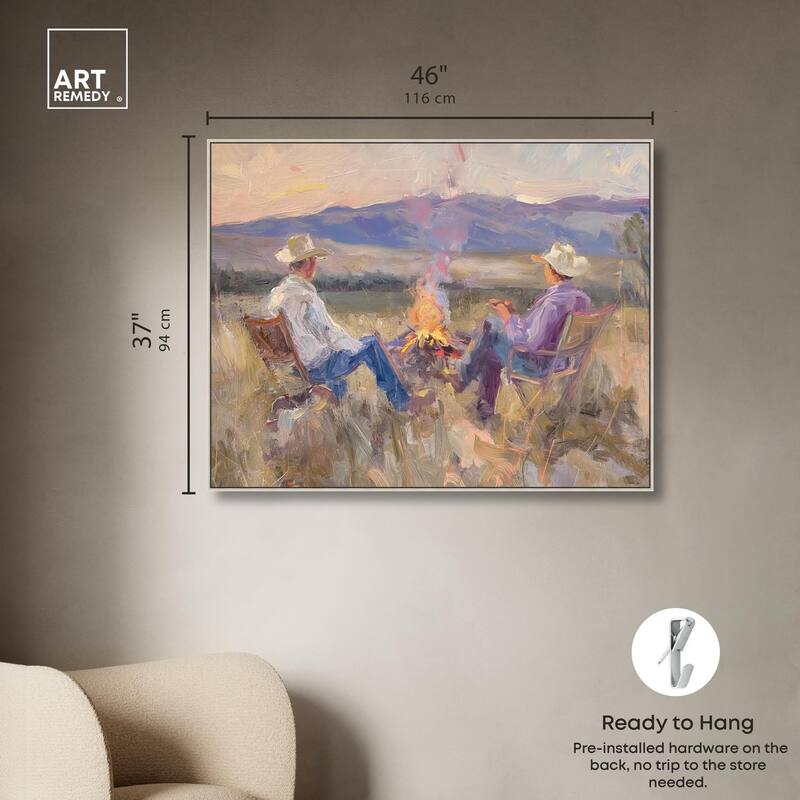 High Plains Camp Canvas by Art Remedy