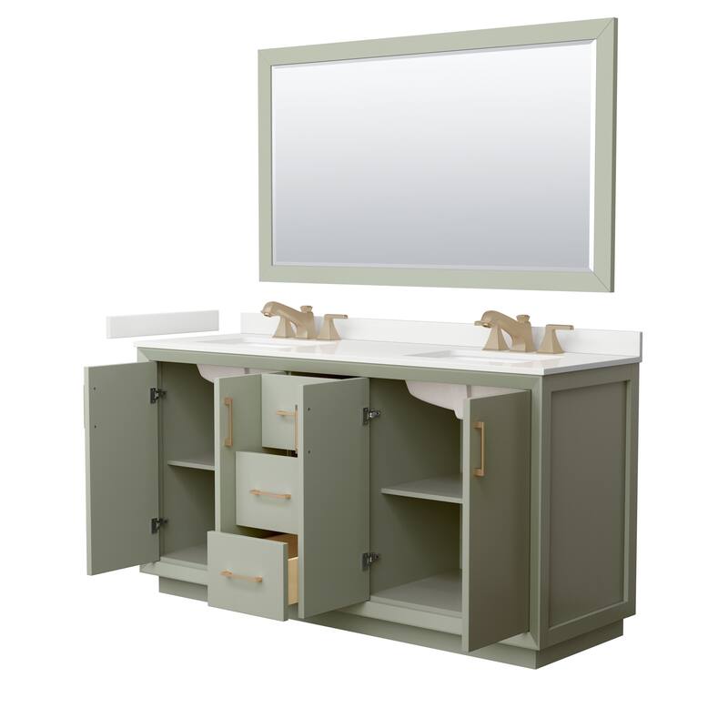 Wyndham Collection WCF414166D-QTZ-US3M58 Strada 66" Free Standing